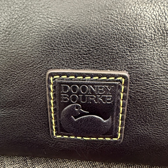 Dooney & Bourke Cameron Florentine Navy Leather Satchel. New with tags - Picture 2 of 11